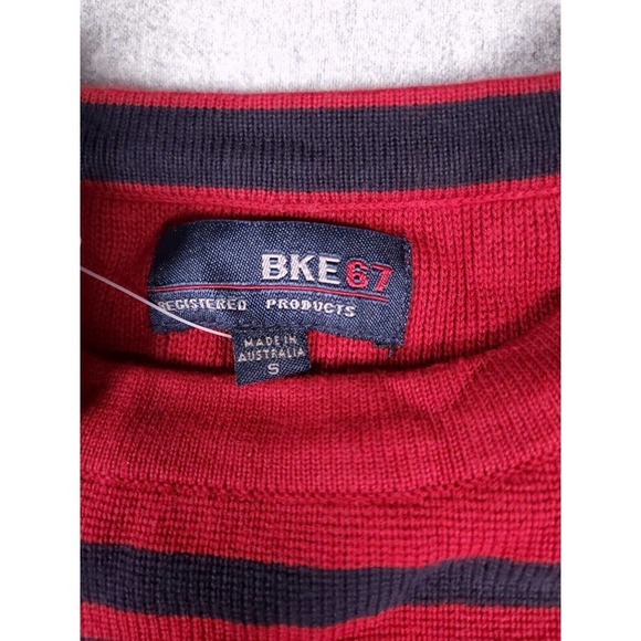Vintage Buckle BKE Sweater Mens Small S Long Sleeve Sweatshirt Striped Y2K NWT - Picture 5 of 12